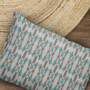 Gray Taupe Aqua Kissenbezug