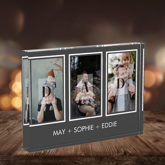 Gray Three (3) Fotos Vatertag Foto Block (Von Creator hochgeladen)