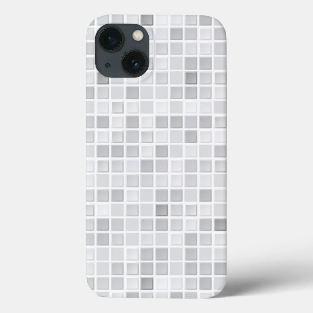 Gray Tiles Pattern Case-Mate iPhone Hülle (Rückseite)