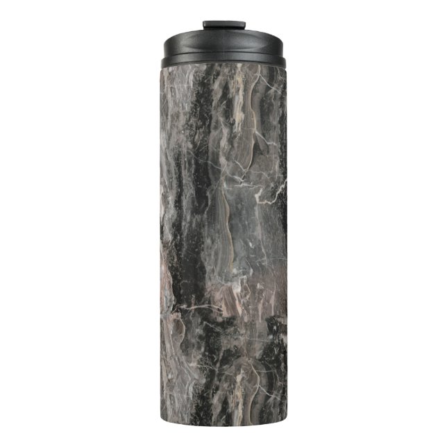 Gray Tones Marble Stone Thermosbecher (Vorderseite)
