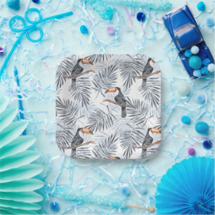 Gray Toucan Pappteller