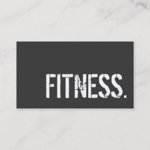 Gray Trendy Personal Trainer Stilvolle Visitenkart Visitenkarte