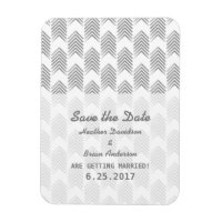 Gray Tribal Arrows Save the Date Flexi Magnet
