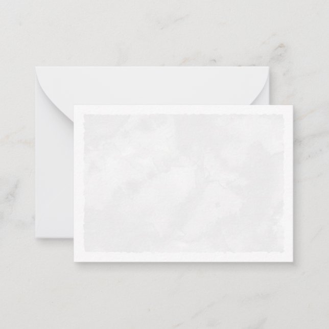 Gray Watercolor Blank All Occasion Mitteilungskarte (Vorderseite)