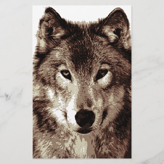 Gray Wolf Briefpapier (Vorderseite)