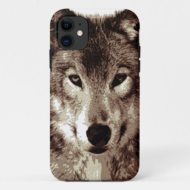 Gray Wolf Case-Mate iPhone Hülle (Rückseite)