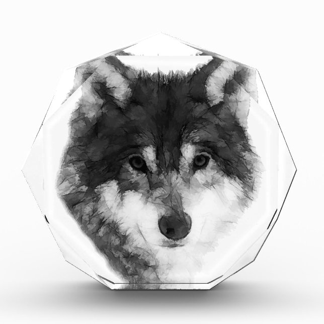 Gray Wolf cool Fotoblock (Vorderseite)