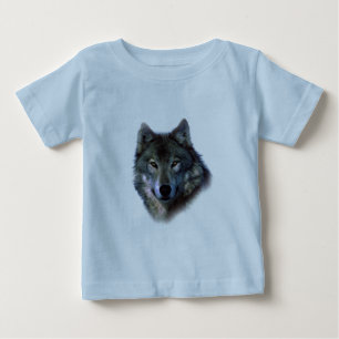 Gray Wolf Eyes Baby T-shirt