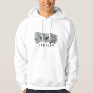 GRAY WOLF EYES Wildlife Hoodie