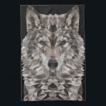 Gray Wolf Geometric Portrait Geschirrtuch<br><div class="desc">Dieser auffallende geometrische Wolf, der in kühnen Grautönen dargestellt wird, fängt das ungezähmte Wesen eines Alpha ein - ein einsamer Wolf, der es wagt, die Welt herauszufordern. Mit durchdringenden Augen und eckigen Linien ist sie sowohl ein Symbol der Loyalität zu ihrem Rudel als auch eine heftige Warnung an Außenstehende. Dieser...</div>
