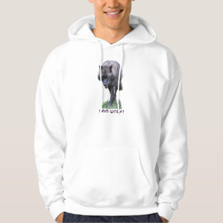 GRAY WOLF "I Am Wolf" Wildlife Art Hoodie