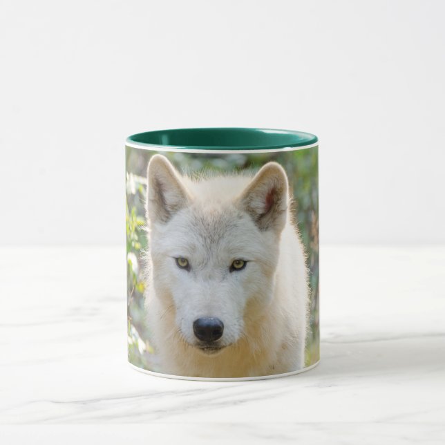 Gray Wolf, kanadische Tierfotografie Tasse (Zentrum)
