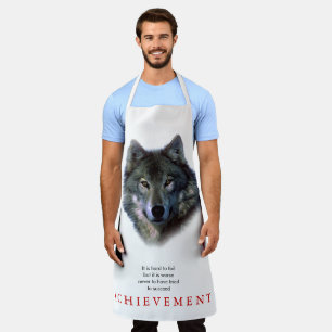 Gray Wolf Motivierend Unique Schürze