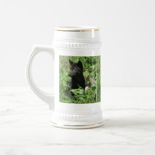 Gray Wolf Pup Wildlife Fotografy Tasse