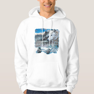 Gray Wolf "SENTINEL WOLVES" Hoodie