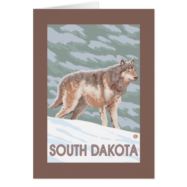 Gray Wolf StandingSouth Dakota (Vorne)