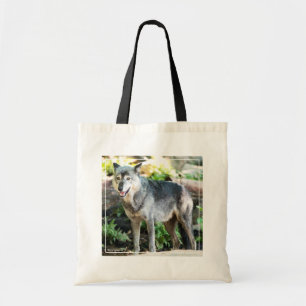 Gray Wolf Stehend alleine Tragetasche