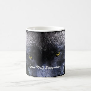 GRAY WOLF SUPPORTER Wolf Eyes Wildlife Gift Tasse