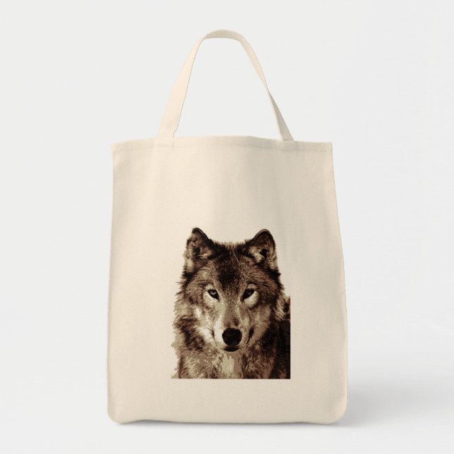 Gray Wolf Tragetasche (Vorne)