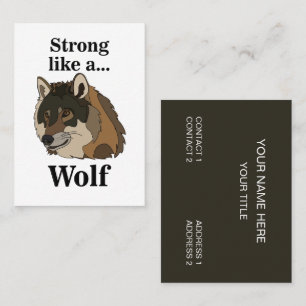 Gray Wolf Visitenkarte