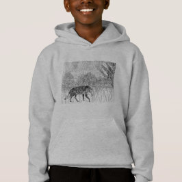 Gray Wolf Wild Animal Hoodie