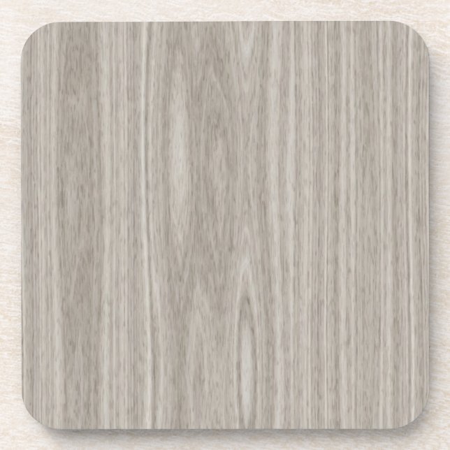 Gray Wood Grain Getränkeuntersetzer (Vorderseite)