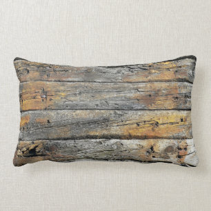 Gray wooden surface lendenkissen