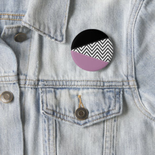 Gray Zigzag, grau Zickzack, Zigzag Muster, Lila Button
