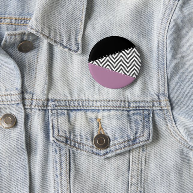 Gray Zigzag, grau Zickzack, Zigzag Muster, Lila Button (Beispiel)