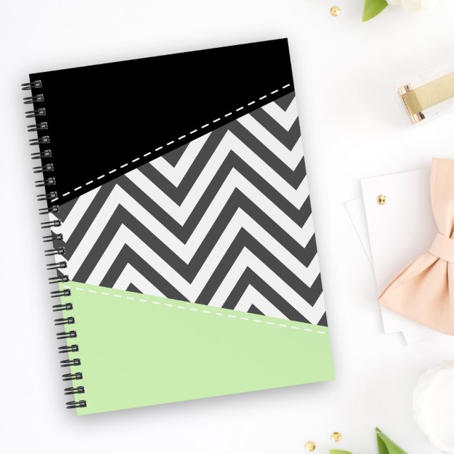 Gray Zigzag, Gray Chevron, Zigzag Pattern, Mint (Créateur téléchargé)