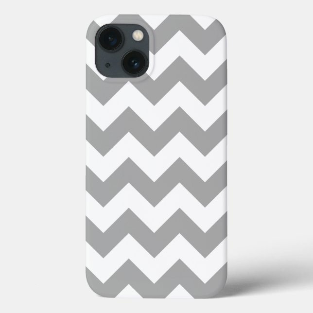 Gray Zigzag Muster Case-Mate iPhone Hülle (Rückseite)