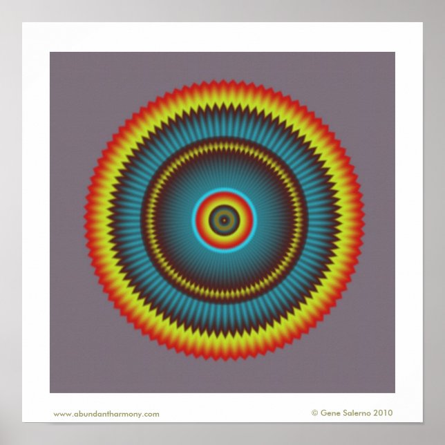 Gray Zone Mandala Poster (Vorne)