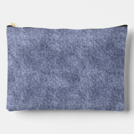 Grayish Blue Denim Pattern Zubehörtasche