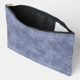 Grayish Blue Denim Pattern Zubehörtasche