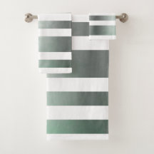 Grayish green White rustique rayé