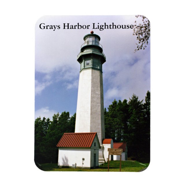 Grays Harbor Lighthouse, Washington Magnet (Vertikal)