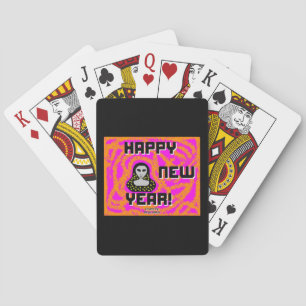 Grays New Year will Cards spielen Spielkarten