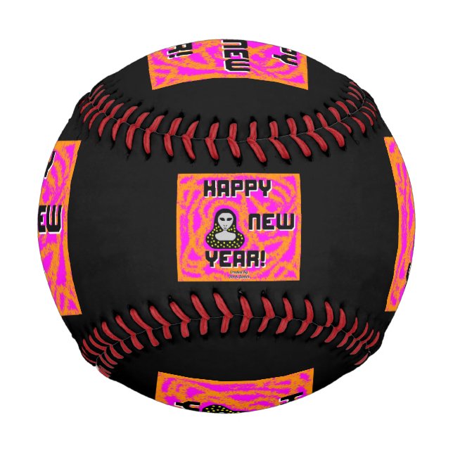 Grays New Year wünscht Baseball (Vorderseite)