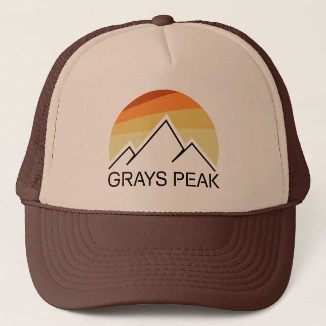Grays Peak Retro Truckerkappe (Vorderseite)