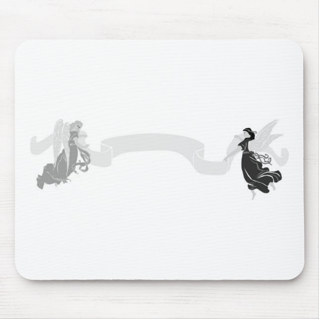 Grayscale Angels Marquee Banner Mousepad (Vorne)