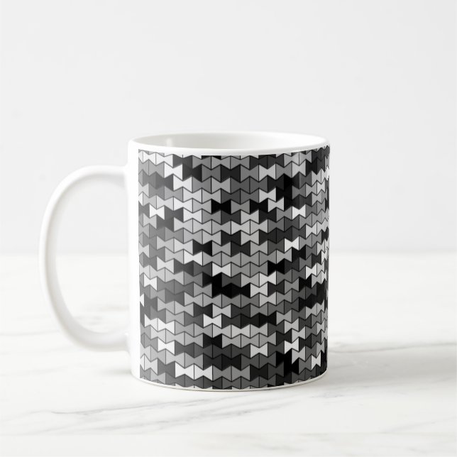 Grayscale Bowties 11oz Tasse (Links)