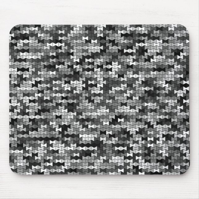 Grayscale Bowties Mousepad (Vorne)