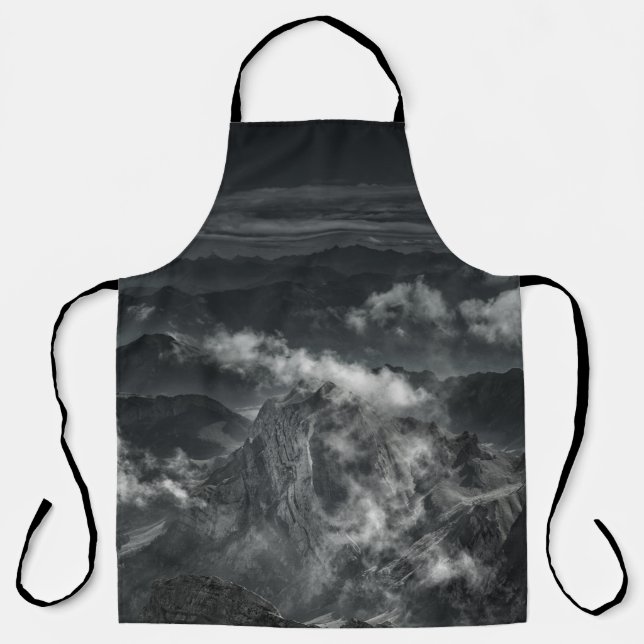 GRAYSCALE FOTO DES BERGBERGES SCHÜRZE (Vorderseite)