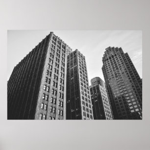 GRAYSCALE-FOTOGRAFIE MIT NIEDRIGEM WINKEL POSTER