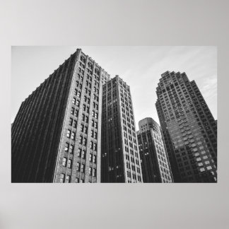 GRAYSCALE-FOTOGRAFIE MIT NIEDRIGEM WINKEL POSTER