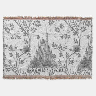 Grayscale Gran Canaria Verziertes Schloss im Val P Decke