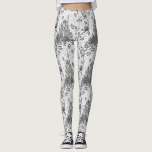 Grayscale Gran Canaria Verziertes Schloss im Val P Leggings