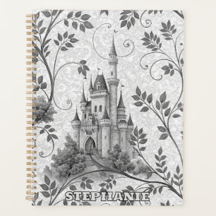 Grayscale Gran Canaria Verziertes Schloss im Val P Planer