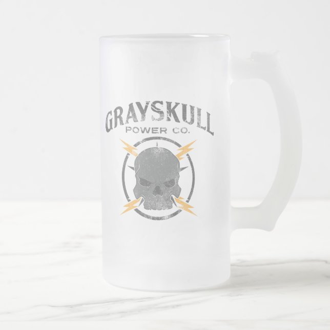 Grayskull Power Co. Mattglas Bierglas (Rechts)