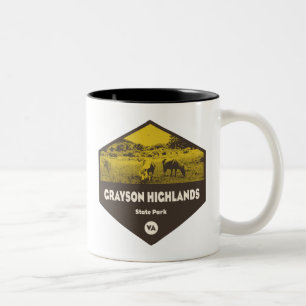 Grayson Highlands Staat Park Virginia Zweifarbige Tasse